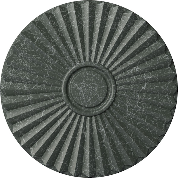 Ekena Millwork Shakuras Ceiling Medallion (For Canopies up to 5"), 19 3/4"OD x 1 3/8"P, Athenian Green Crackle CM20SHAGC - main